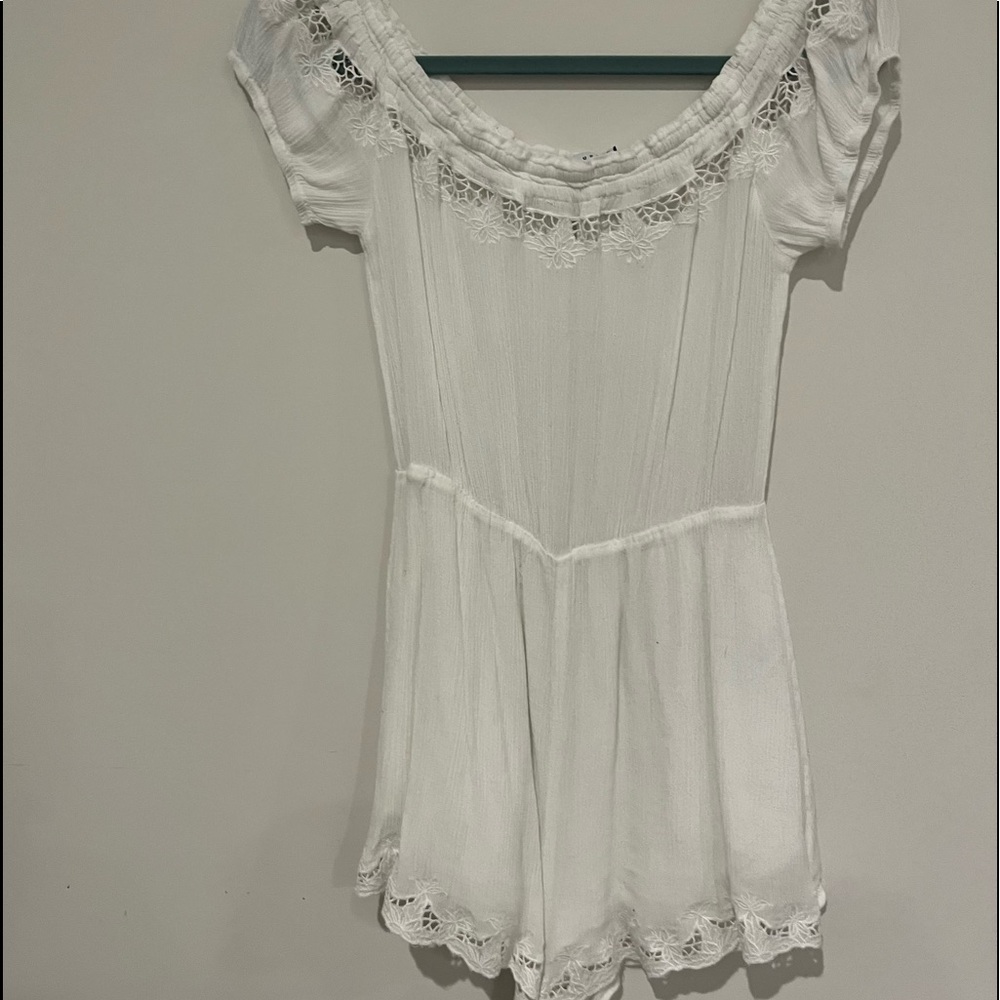 romper with lace detail